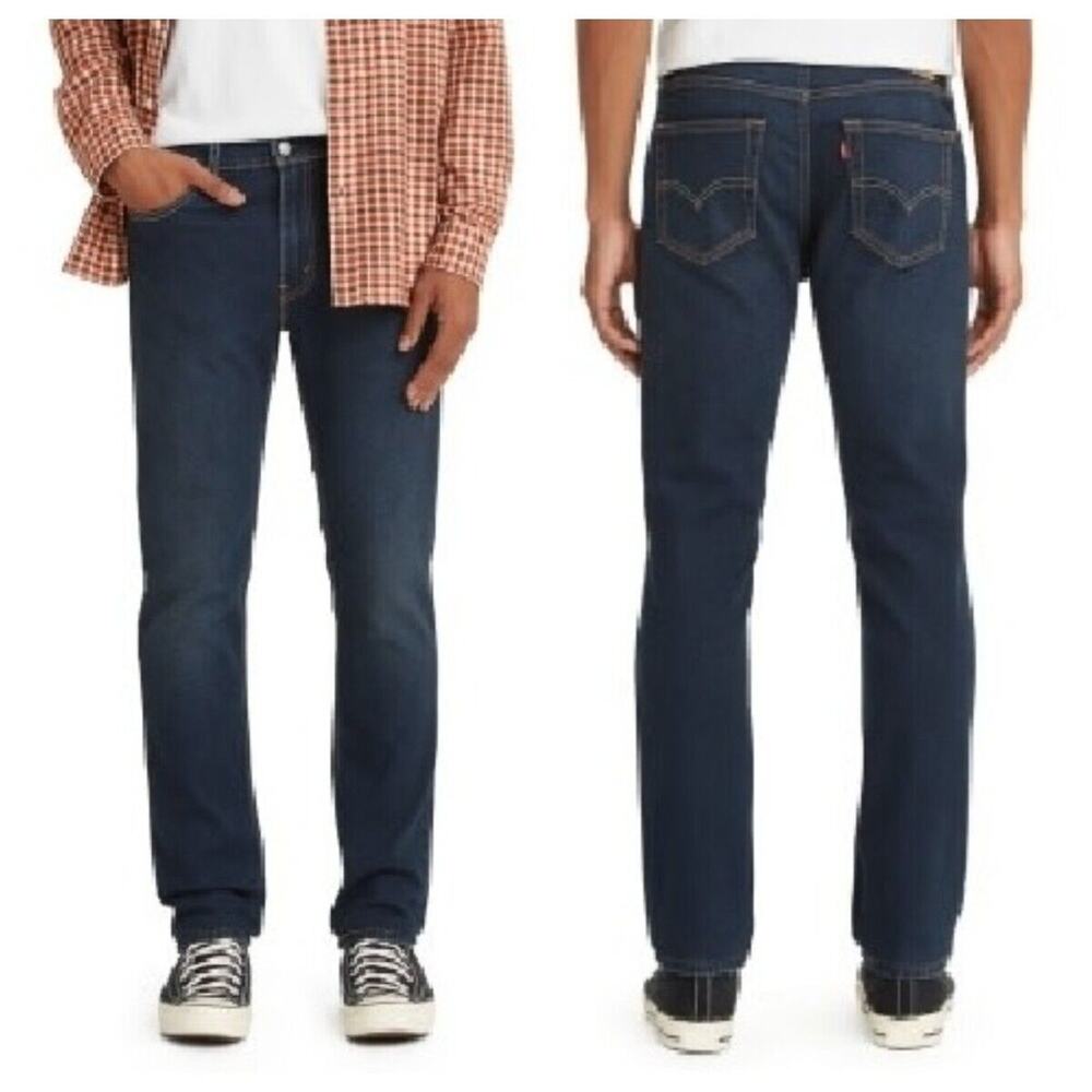 NEW Levi's 511 Slim Jeans Mens 40x30 Stretch Performance All Seasons Blue Denim